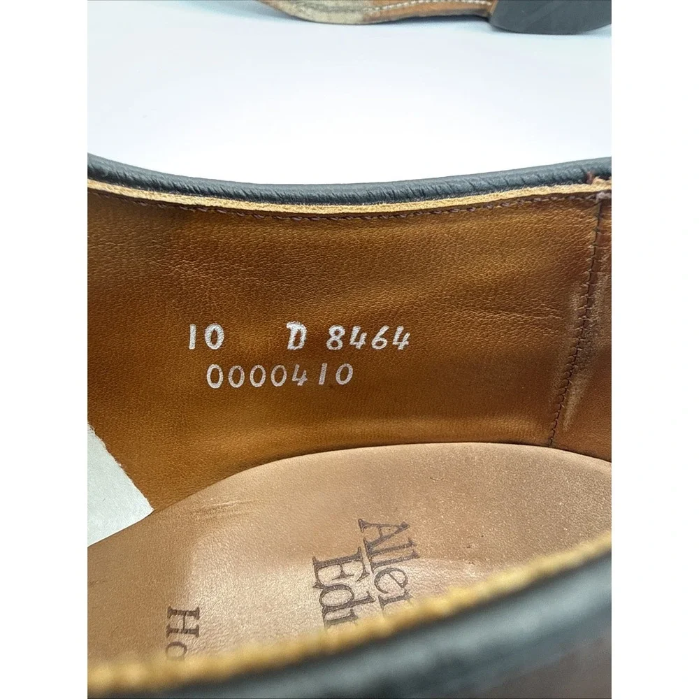 Allen Edmonds Shoes Mens 10 D Brown Leather Hancock Split Toe Blucher Derby 8464